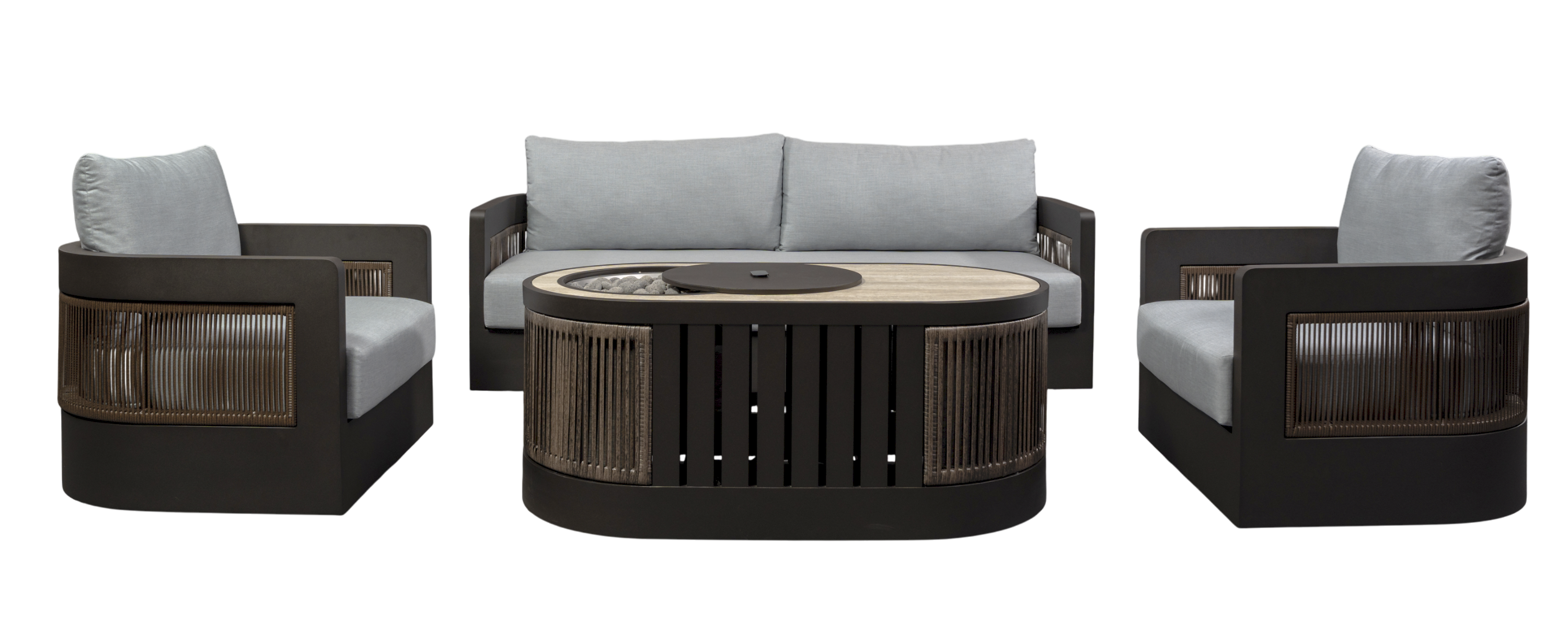 Lagos 4 Piece Fire Pit Set