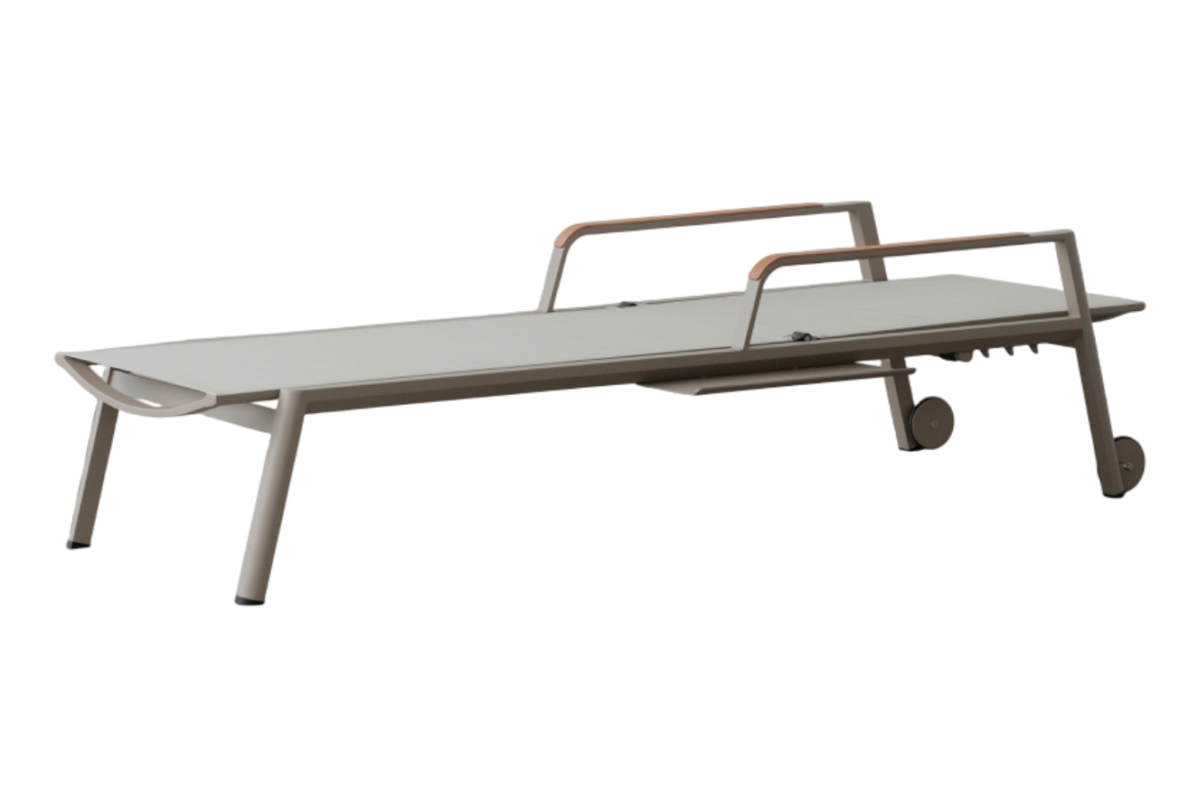 Capri Sling Chaise Lounge - Armrest