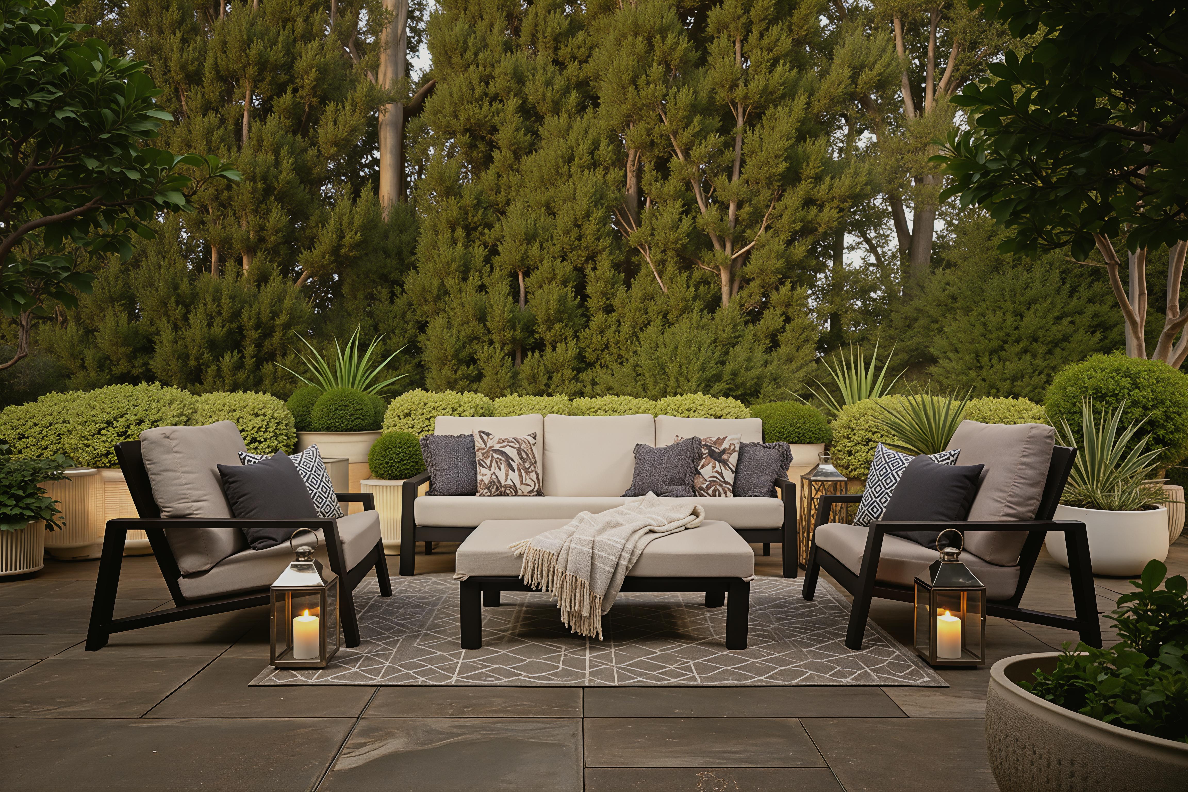 Venetia 4 Piece Sofa Set - Sunbrella