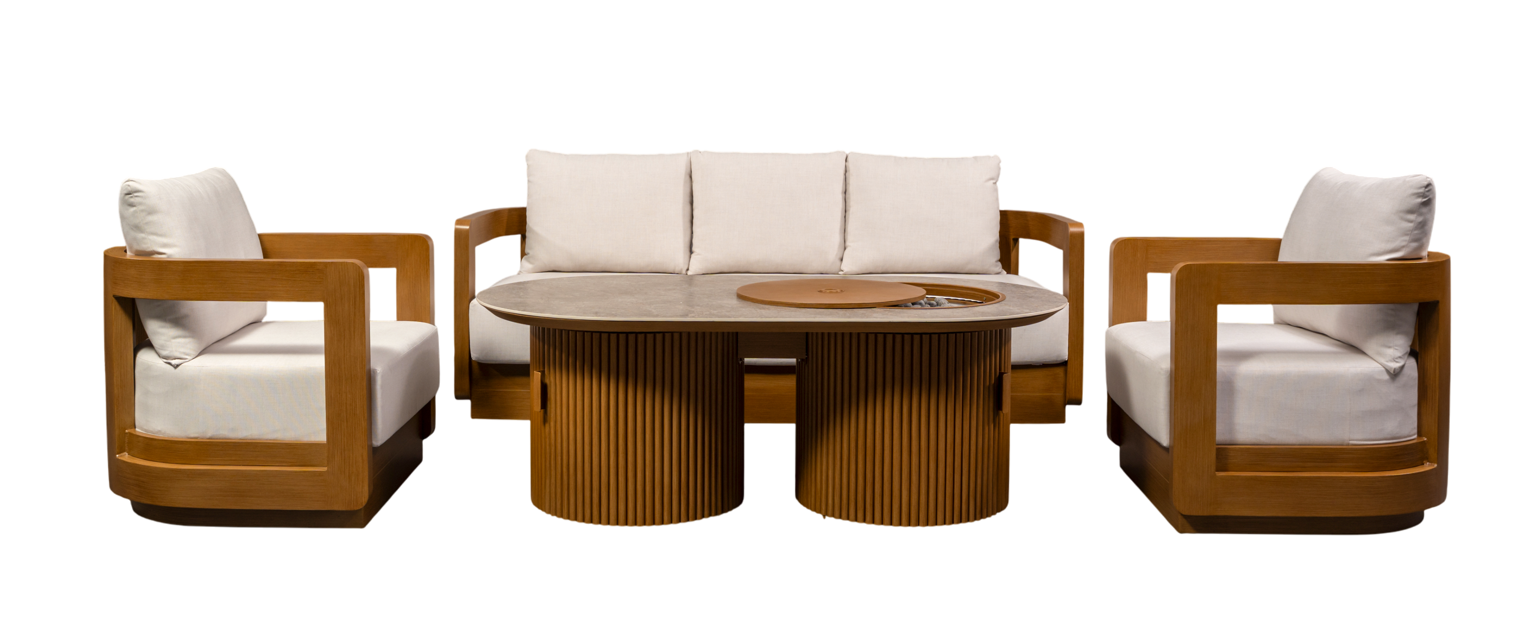 Bowery 4 Piece Fire Pit Set