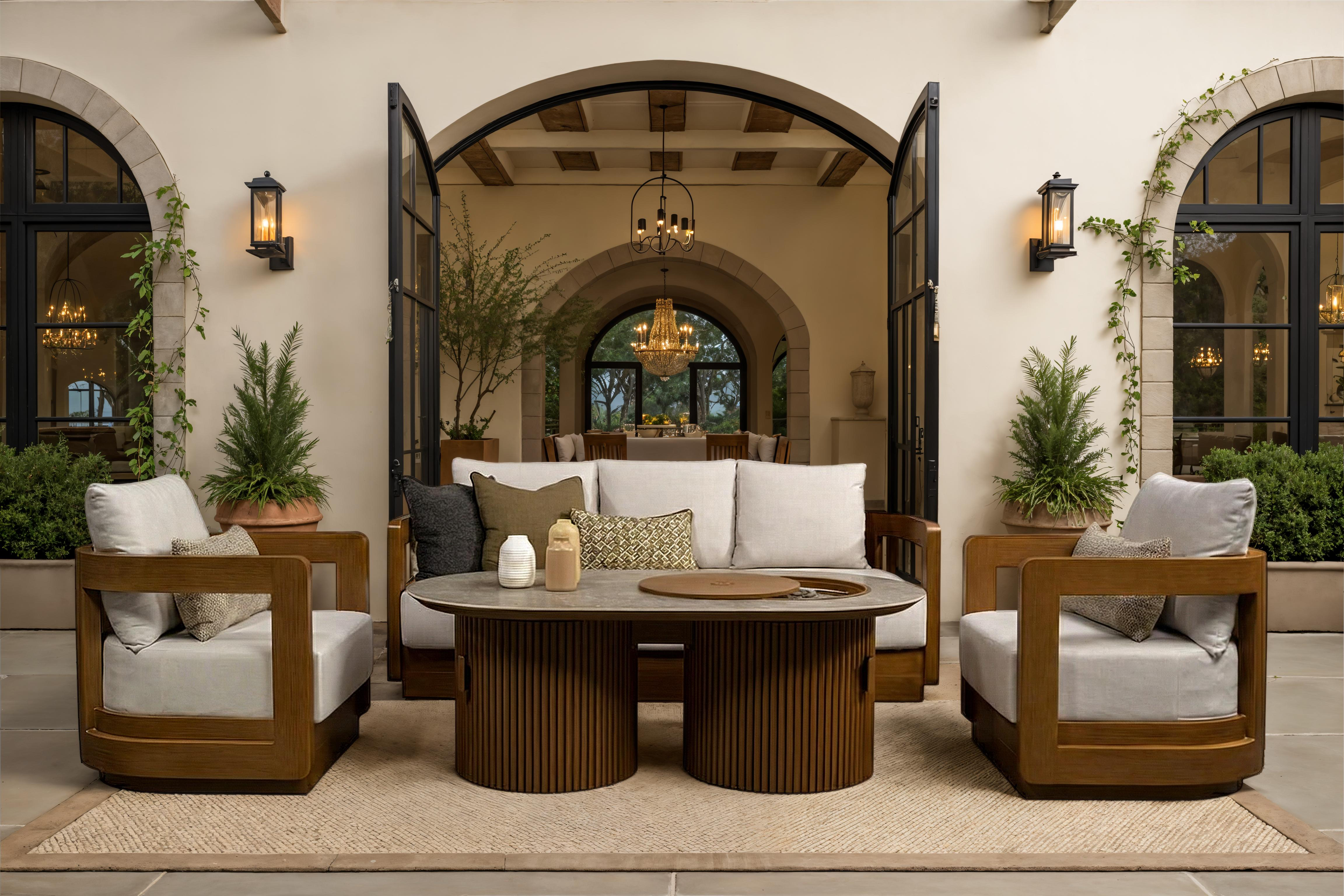 Bowery 4 Piece Fire Pit Set