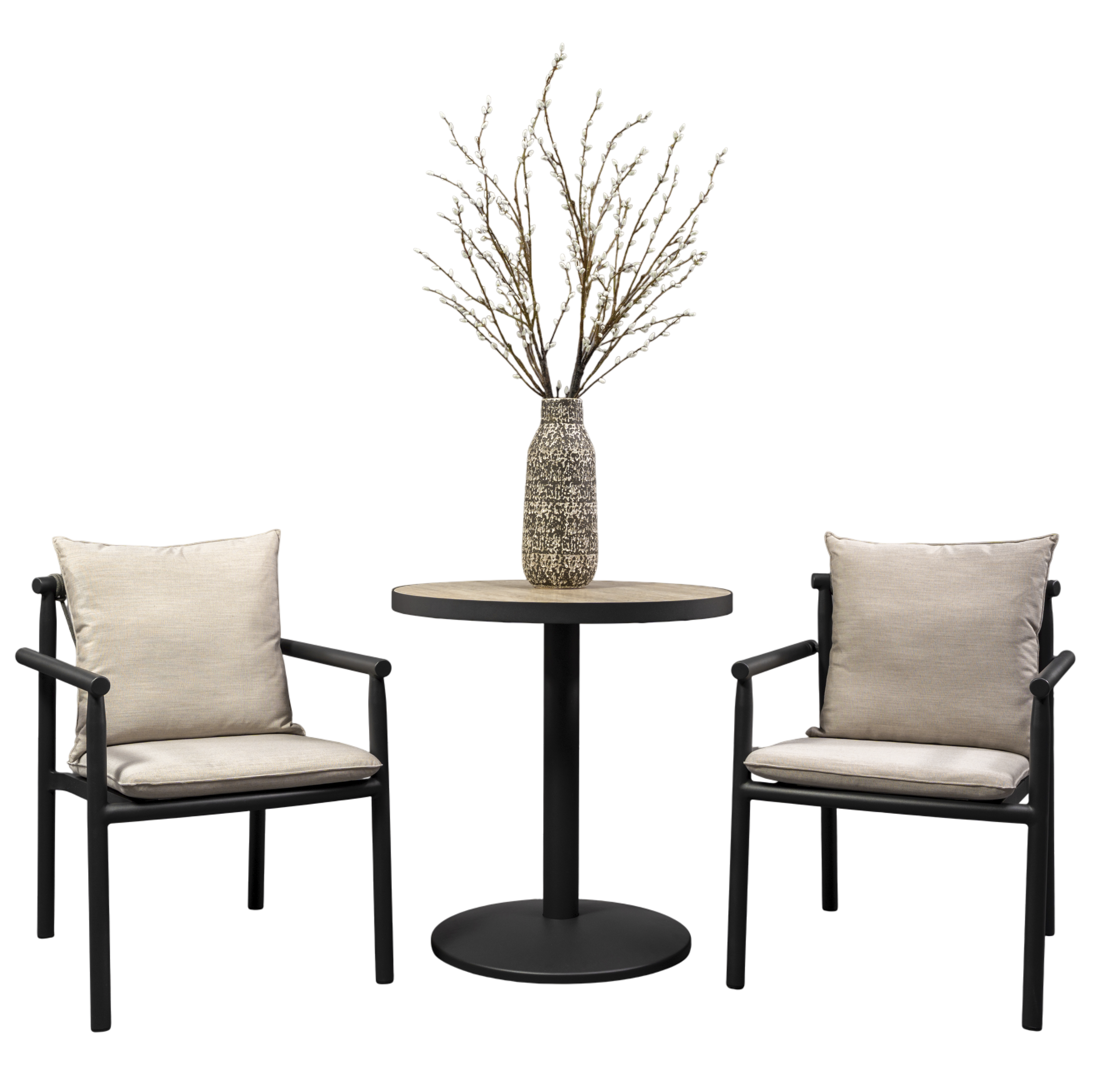 Elegant  Sintered Stone 28" Bistro Table