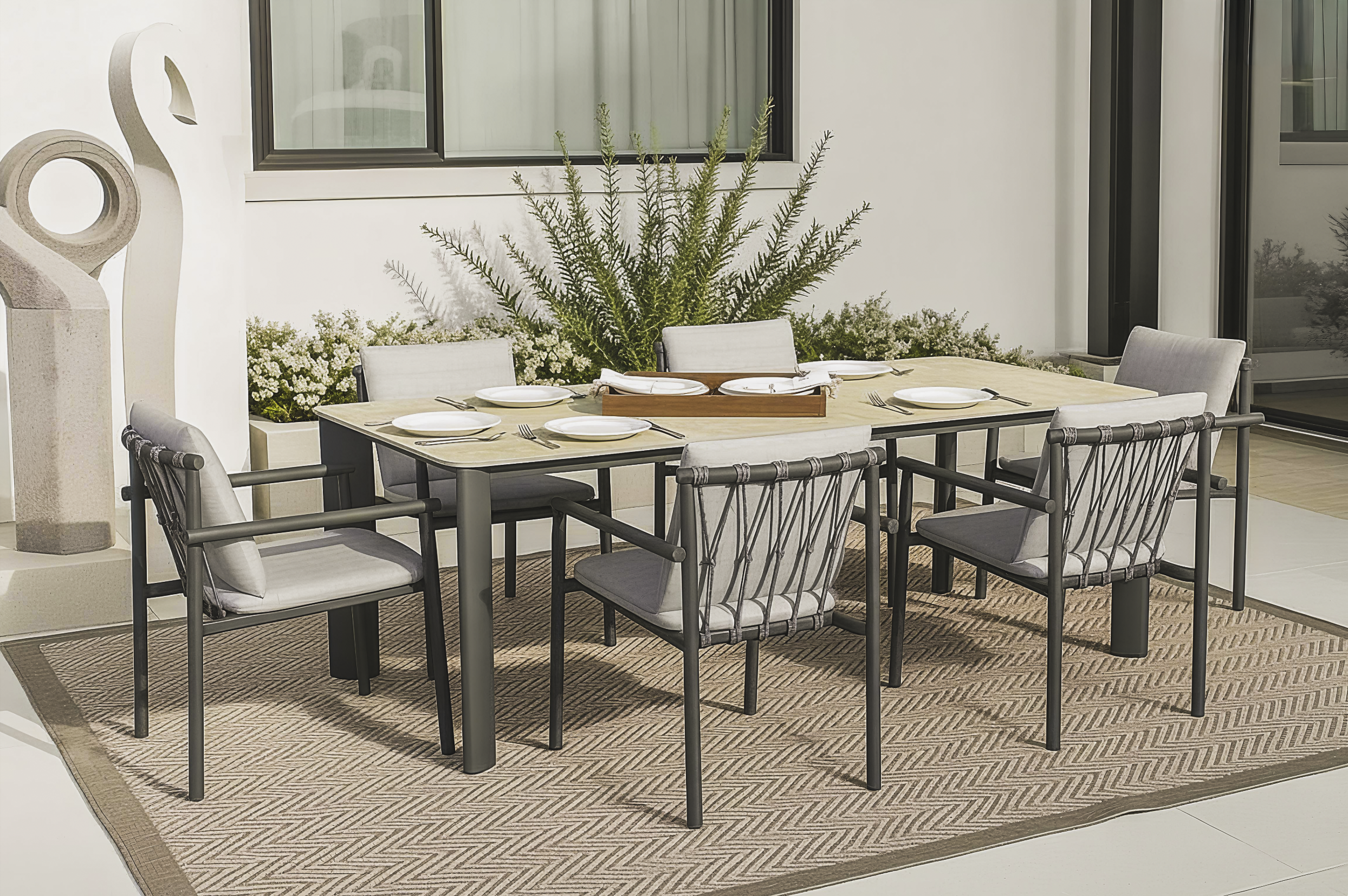 Elegant Sintered Stone Dining Table