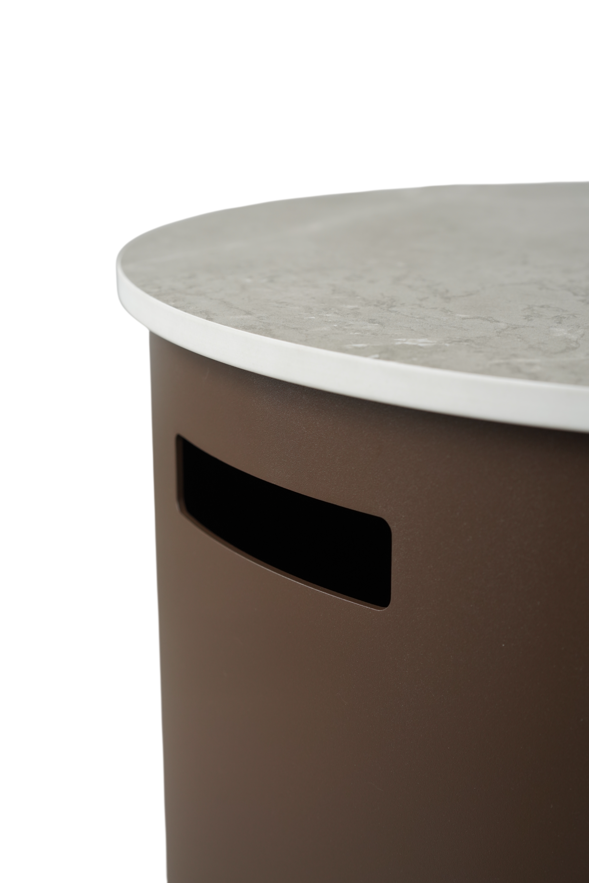 Lisbon Side Table Propane Tank Storage