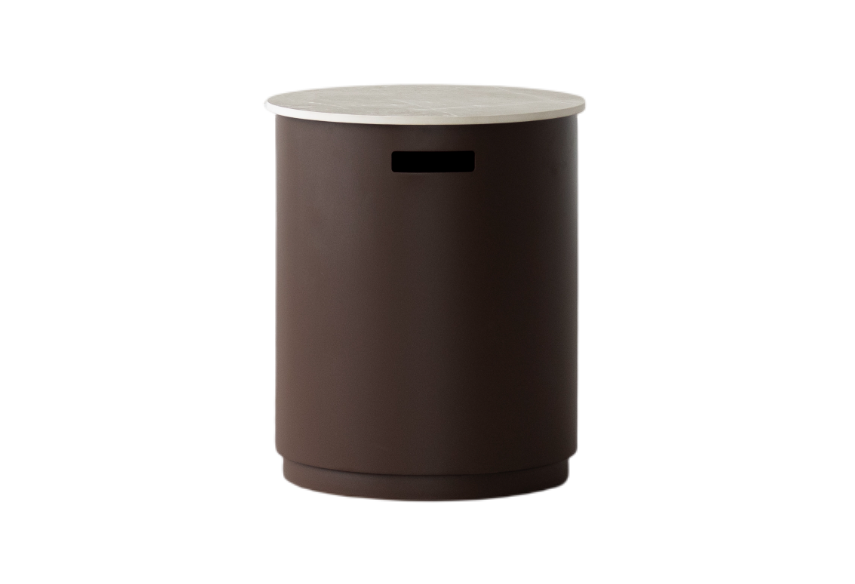 Lisbon Side Table Propane Tank Storage